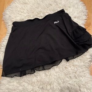 FILA active ruffled skort size medium black